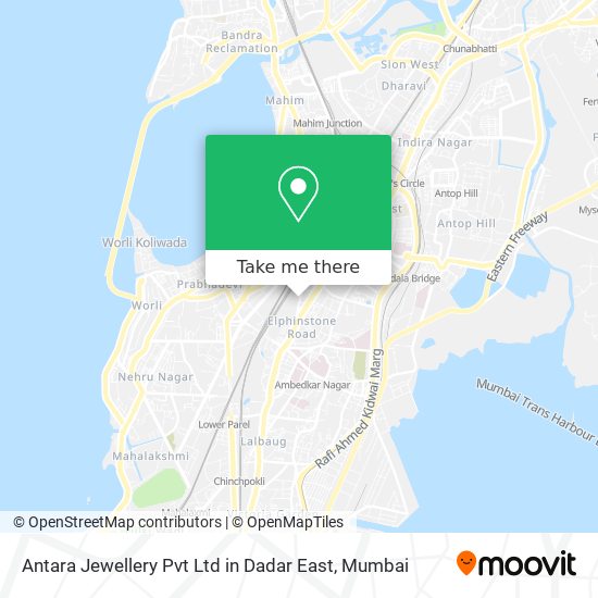 Antara Jewellery Pvt Ltd in Dadar East map