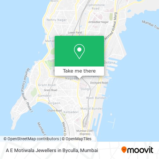 A E Motiwala Jewellers in Byculla map
