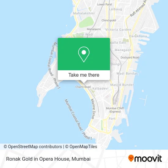 Ronak Gold in Opera House map