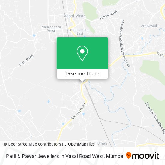 Patil & Pawar Jewellers in Vasai Road West map