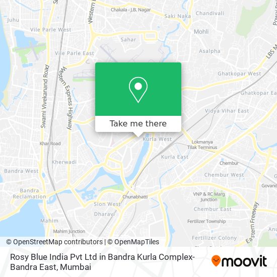 Rosy Blue India Pvt Ltd in Bandra Kurla Complex-Bandra East map