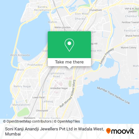 Soni Kanji Anandji Jewellers Pvt Ltd in Wadala West map