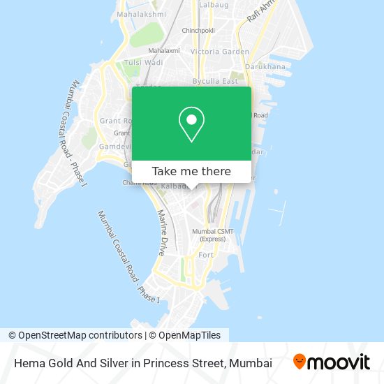 Hema Gold And Silver in Princess Street map