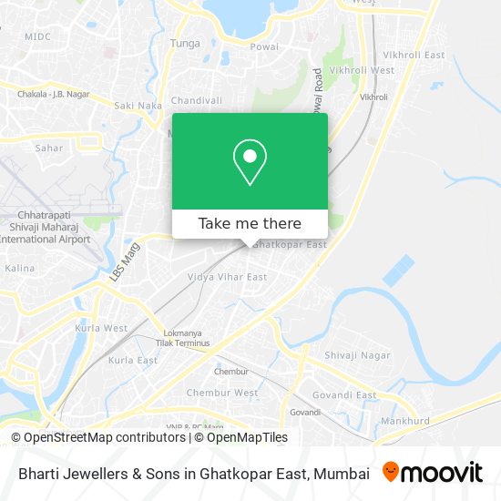 Bharti Jewellers & Sons in Ghatkopar East map