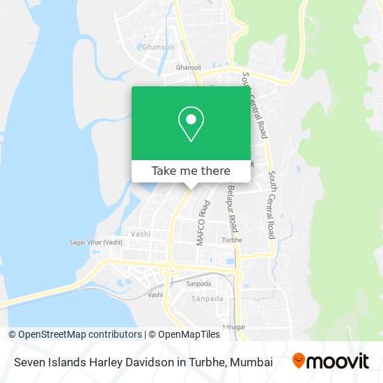 Seven Islands Harley Davidson in Turbhe map