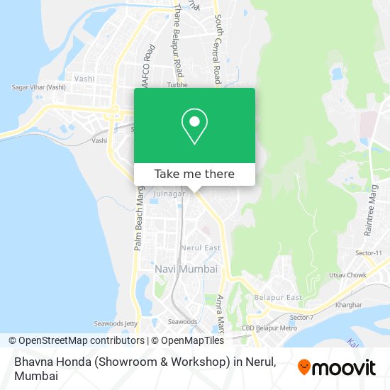 Bhavna Honda (Showroom & Workshop) in Nerul map