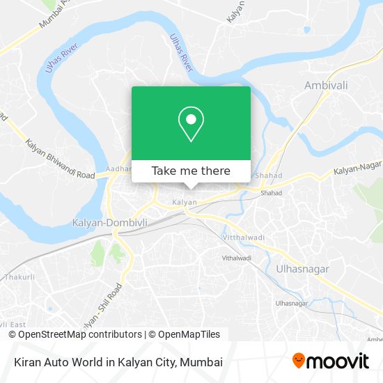 Kiran Auto World in Kalyan City map