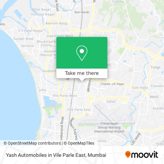 Yash Automobiles in Vile Parle East map