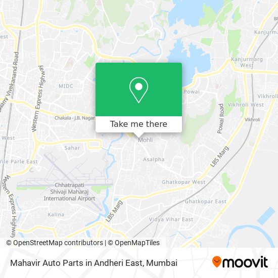 Mahavir Auto Parts in Andheri East map