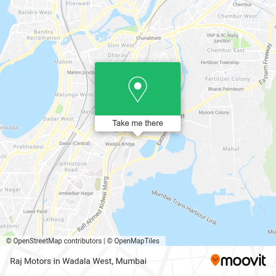 Raj Motors in Wadala West map