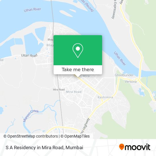 S A Residency in Mira Road map