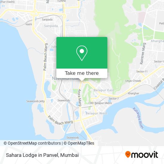 Sahara Lodge in Panvel map