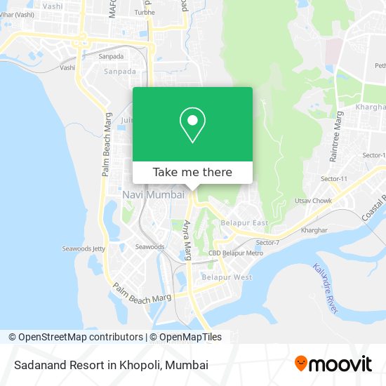 Sadanand Resort in Khopoli map