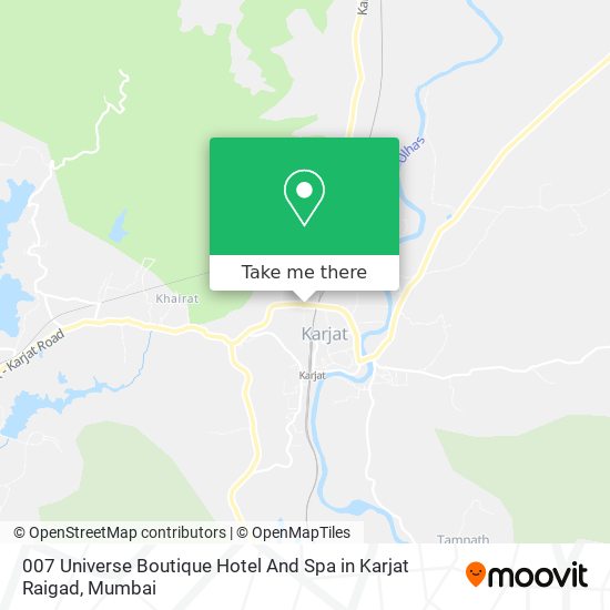 007 Universe Boutique Hotel And Spa in Karjat Raigad map