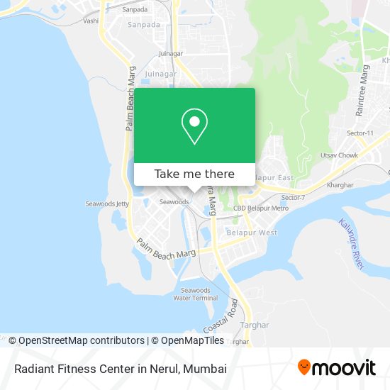 Radiant Fitness Center in Nerul map
