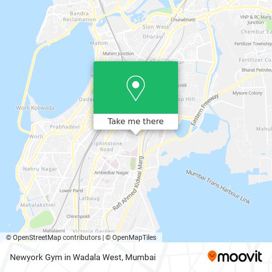 Newyork Gym in Wadala West map