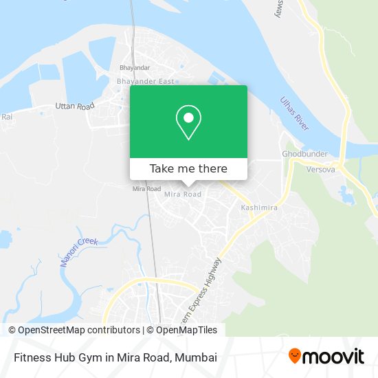 Fitness Hub Gym in Mira Road map