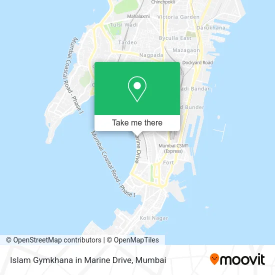 Islam Gymkhana in Marine Drive map