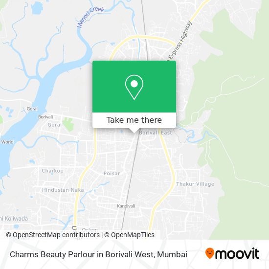 Charms Beauty Parlour in Borivali West map