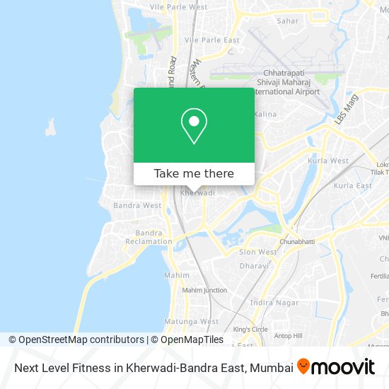 Next Level Fitness in Kherwadi-Bandra East map