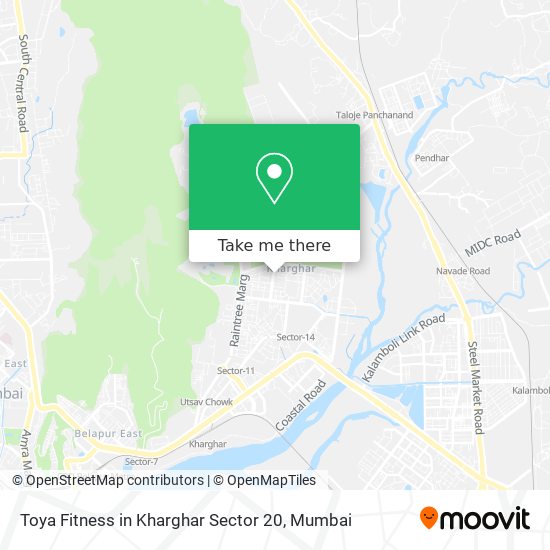 Toya Fitness in Kharghar Sector 20 map