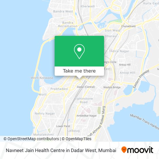 Navneet Jain Health Centre in Dadar West map