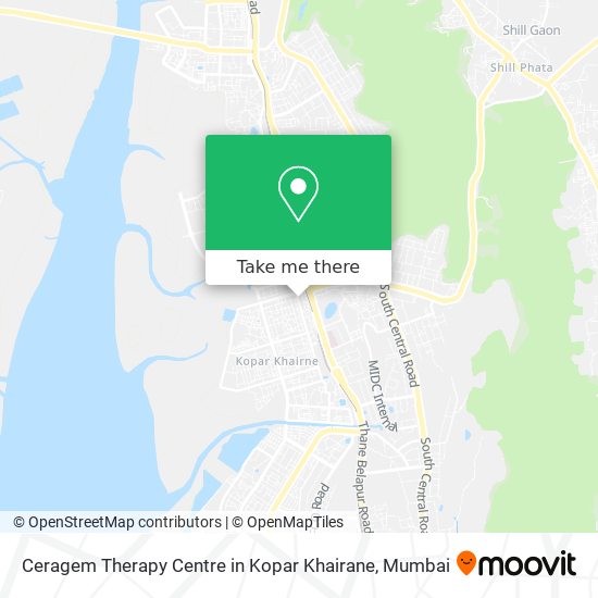 Ceragem Therapy Centre in Kopar Khairane map