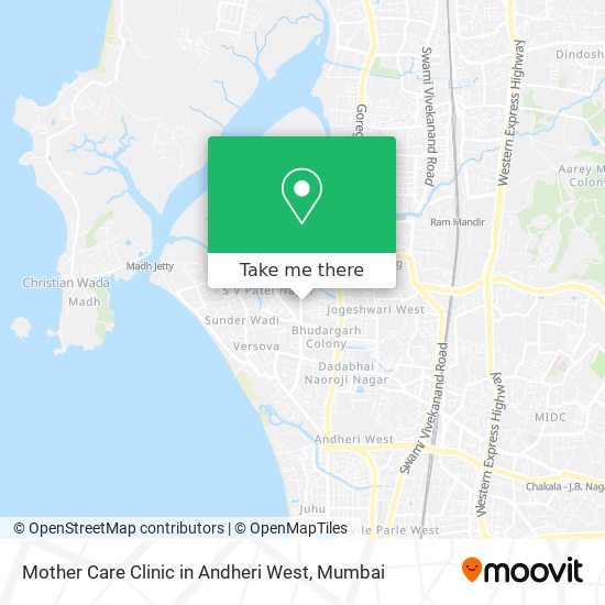Mother Care Clinic in Andheri West map