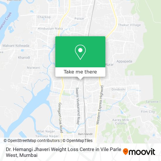 Dr. Hemangi Jhaveri Weight Loss Centre in Vile Parle West map