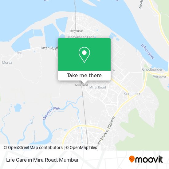 Life Care in Mira Road map