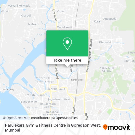 Parulekars Gym & Fitness Centre in Goregaon West map