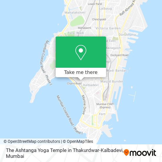 The Ashtanga Yoga Temple in Thakurdwar-Kalbadevi map