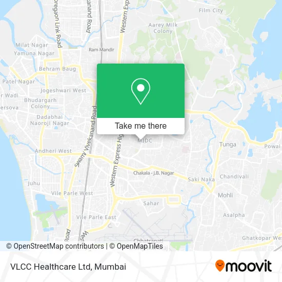 VLCC Healthcare Ltd map