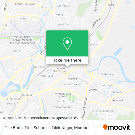 The Bodhi Tree School in Tilak Nagar map