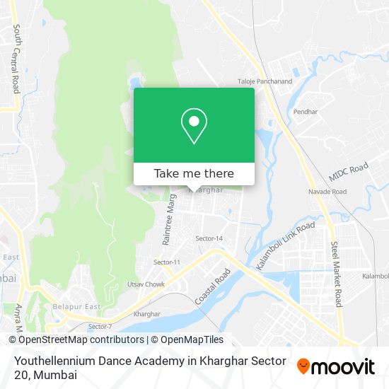 Youthellennium Dance Academy in Kharghar Sector 20 map