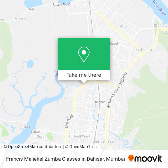 Francis Maliekel Zumba Classes in Dahisar map