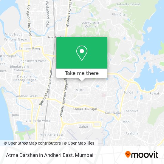 Atma Darshan in Andheri East map