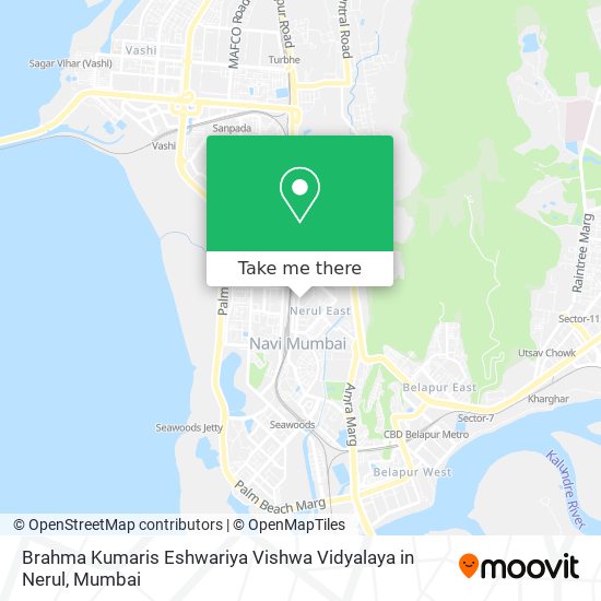 Brahma Kumaris Eshwariya Vishwa Vidyalaya in Nerul map