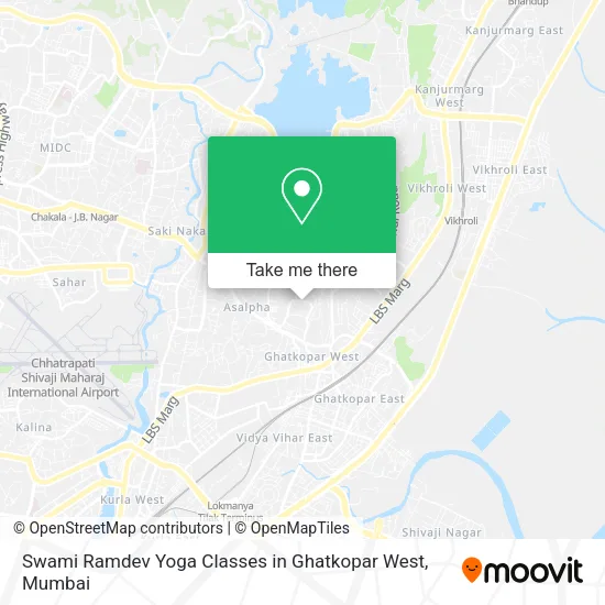 Swami Ramdev Yoga Classes in Ghatkopar West map