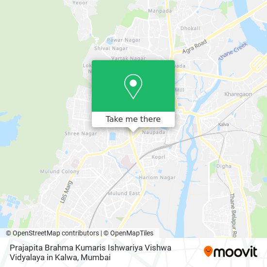 Prajapita Brahma Kumaris Ishwariya Vishwa Vidyalaya in Kalwa map