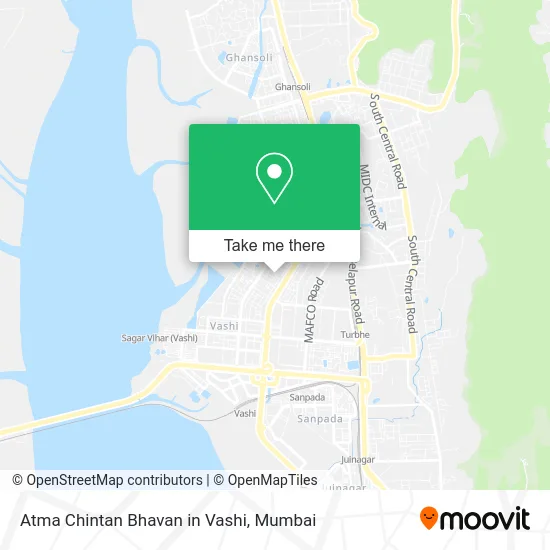 Atma Chintan Bhavan in Vashi map