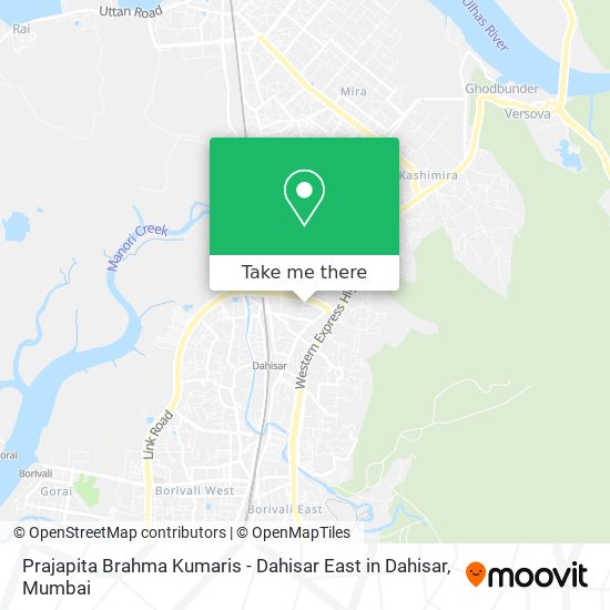 Prajapita Brahma Kumaris - Dahisar East in Dahisar map