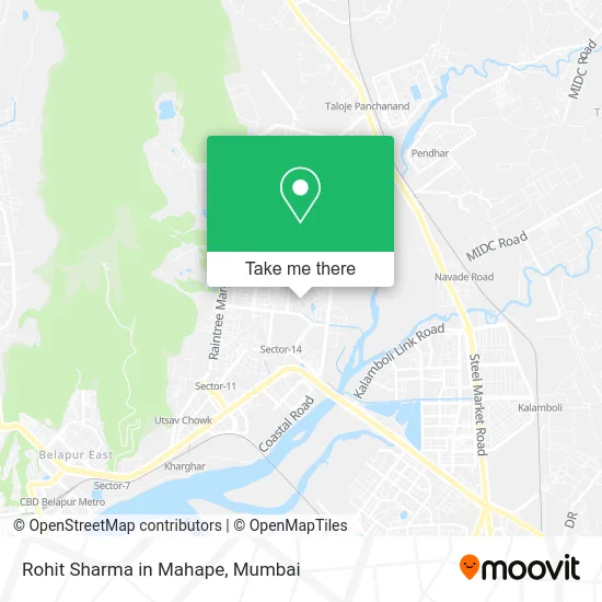 Rohit Sharma in Mahape map