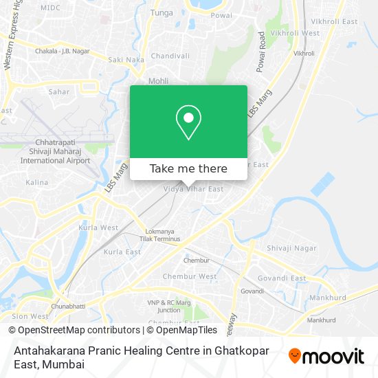 Antahakarana Pranic Healing Centre in Ghatkopar East map