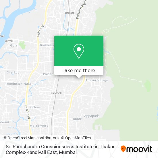 Sri Ramchandra Consciousness Institute in Thakur Complex-Kandivali East map