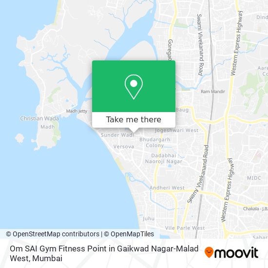 Om SAI Gym Fitness Point in Gaikwad Nagar-Malad West map
