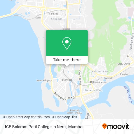 ICE Balaram Patil College in Nerul map