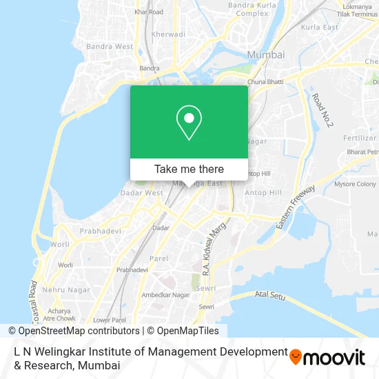 Prin L N Welingkar Institute Of Management Development & Research in Matunga East map