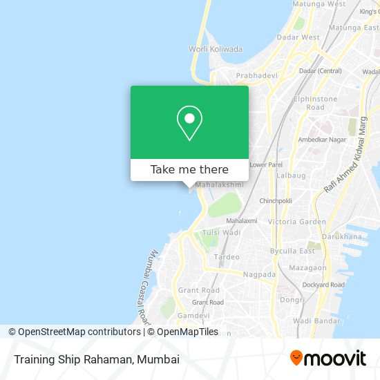 Training Ship Rahaman map