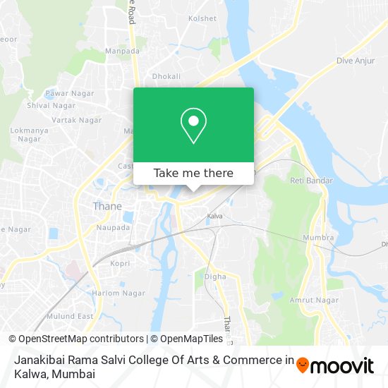 Janakibai Rama Salvi College Of Arts & Commerce in Kalwa map